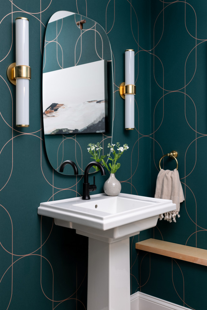 Park |Powder Room - Midcentury - Powder Room - Boston - by Glass House ...