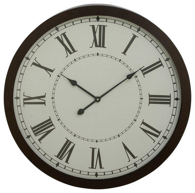 Shop Houzz GwG Outlet GwG Outlet Metal Wall Clock, 30" Wall Clocks