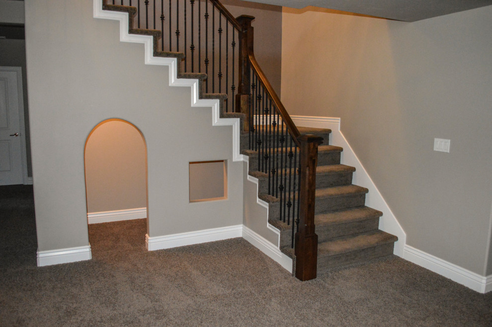 Transitional staircase in Salt Lake City.
