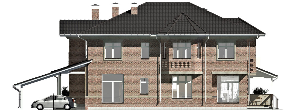 Кирпичный особняк