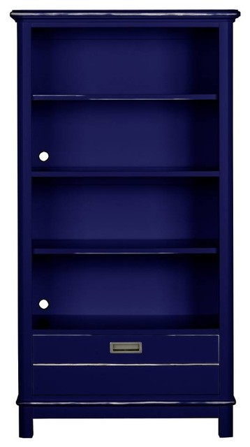 Boardwalk Bookcase - True Blue Weathered Finish