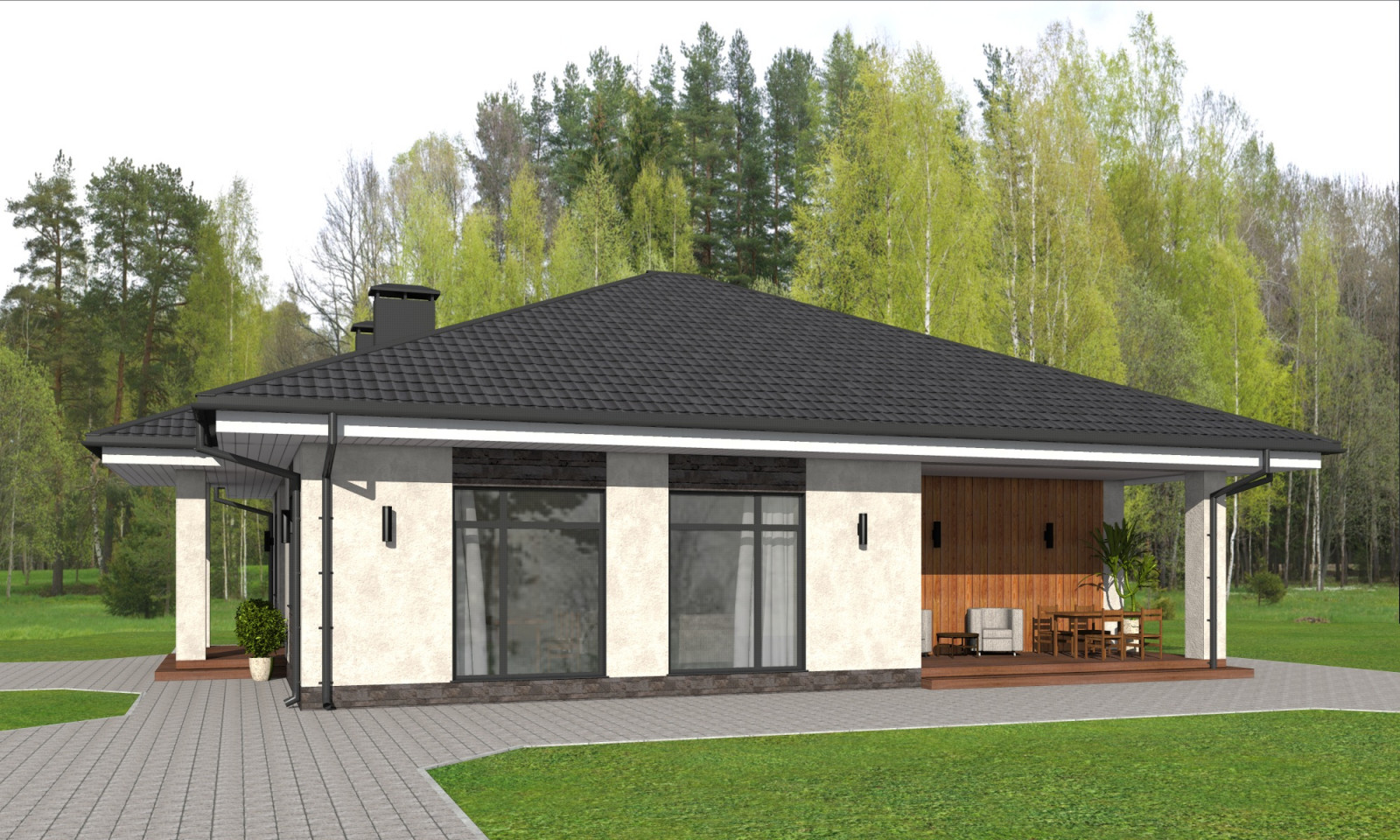 Одноэтажный дом