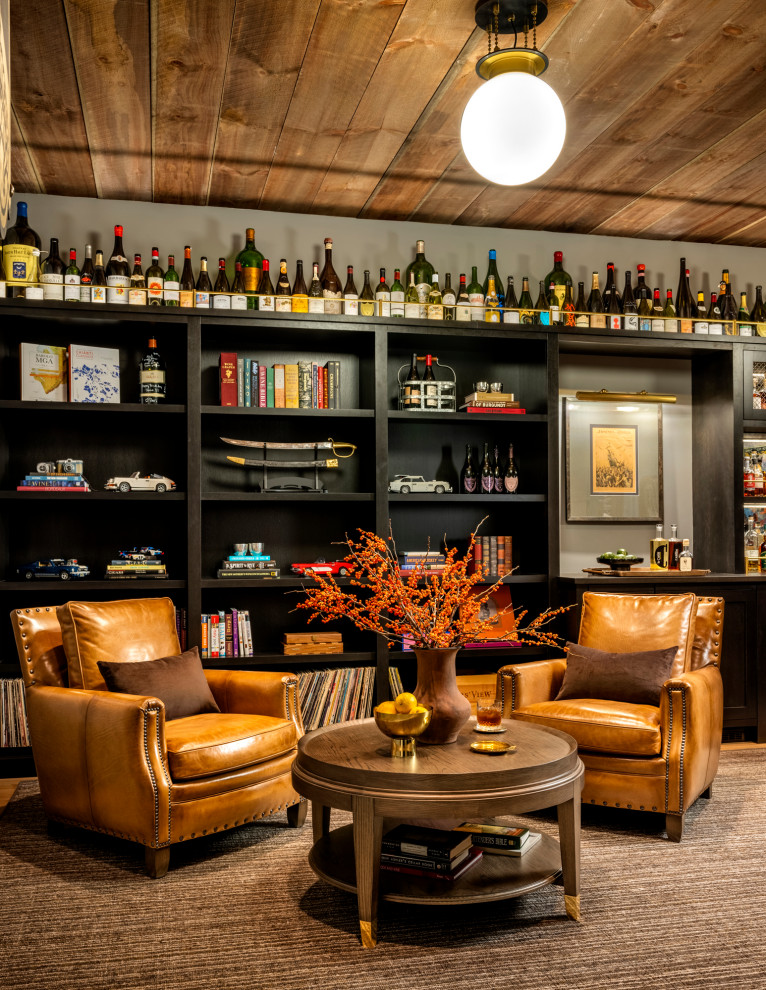 Farmhouse basement photo in New York