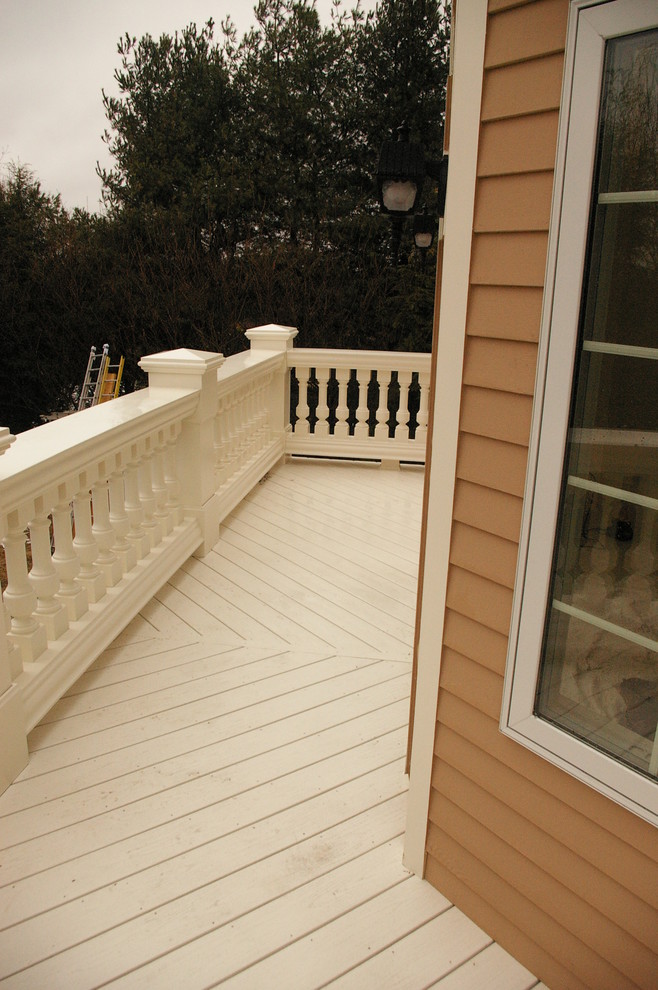 Photo of a traditional deck in Boston.