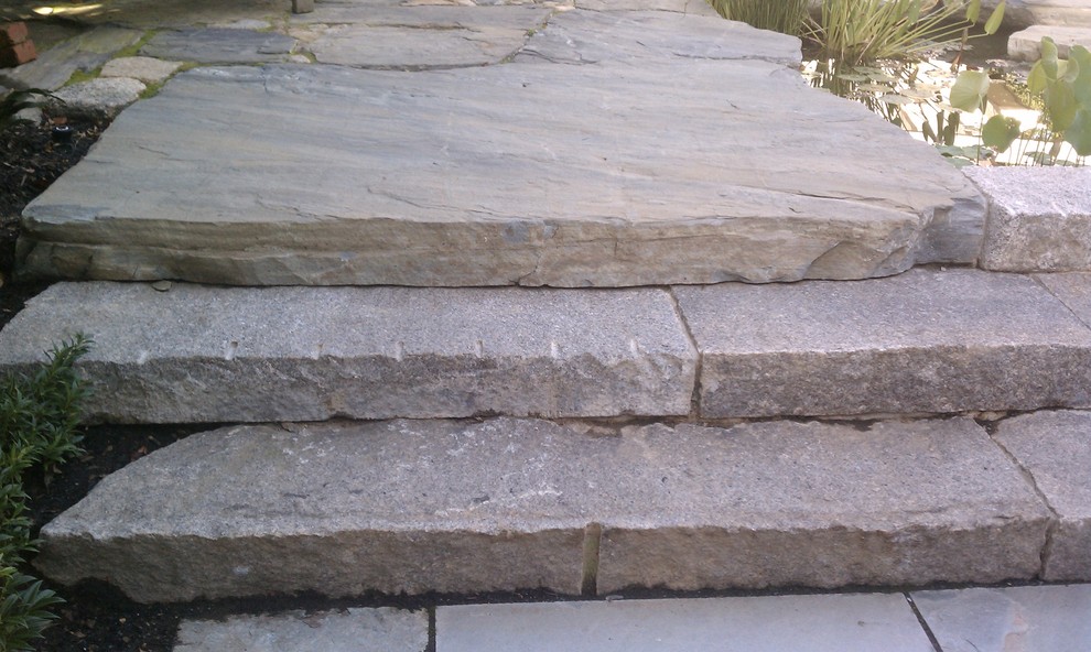 Reclaimed Granite Curbing Steps And Maine Coast Stone Slab