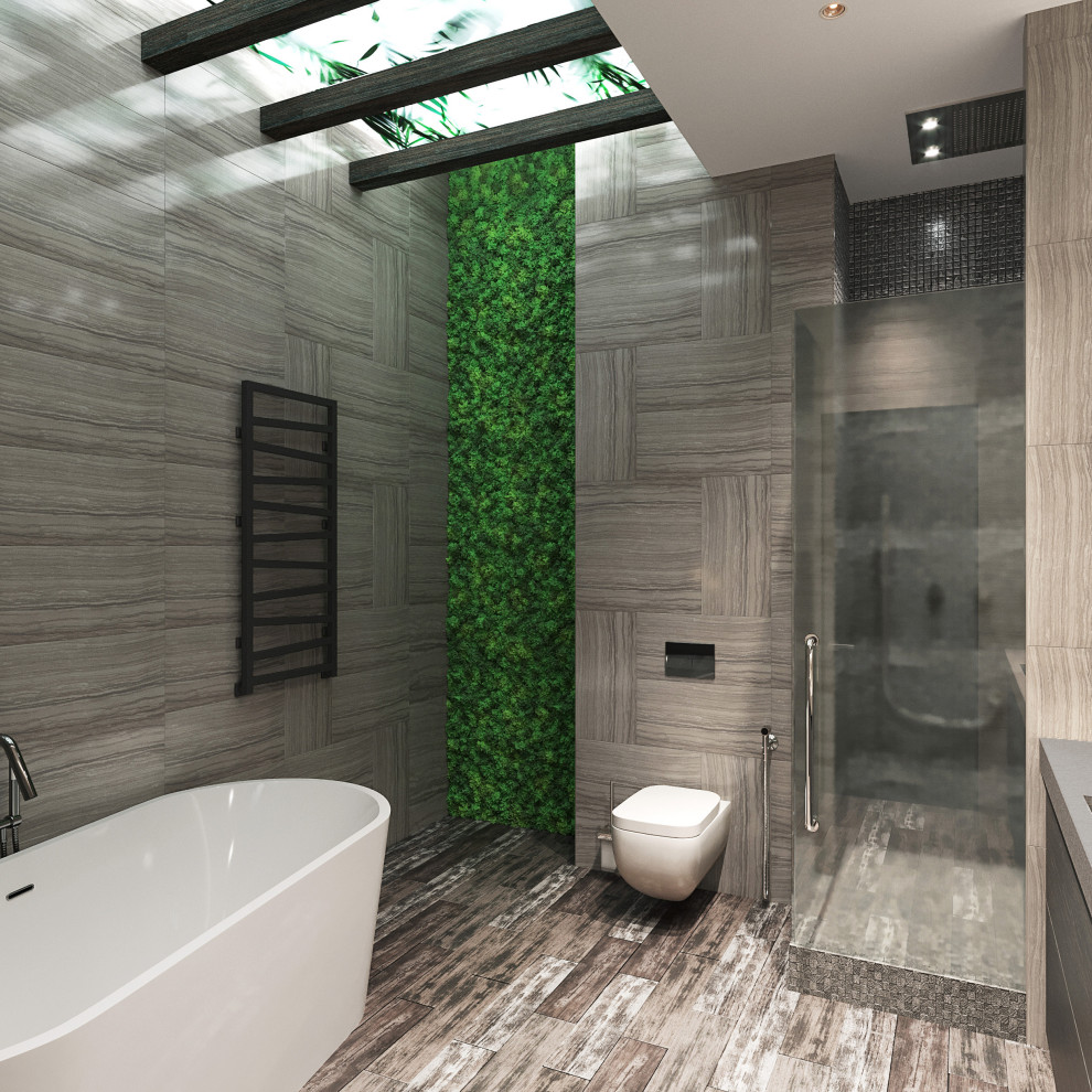 Ванная комната в эко стиле