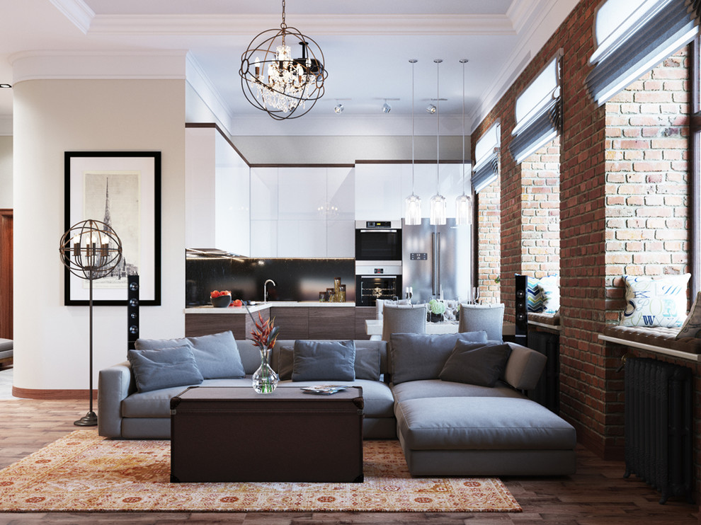 Дизайн проект четырехкомнатной квартиры в центре Москвы