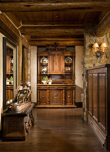 Hallway - rustic hallway idea