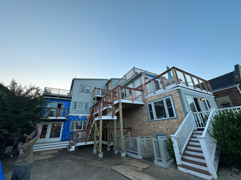 Provincetown Commerical Deck Project (3 stories, Juliett deck,roof deck)