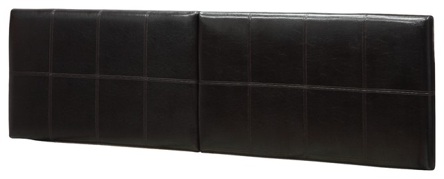 Ledge Square Leather Headboard (Cal. King - 78 in. W x 3 in. D x 24 in. H)