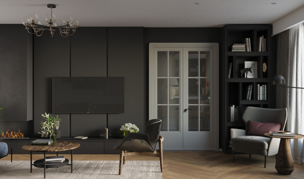 Гостиная в загородном доме