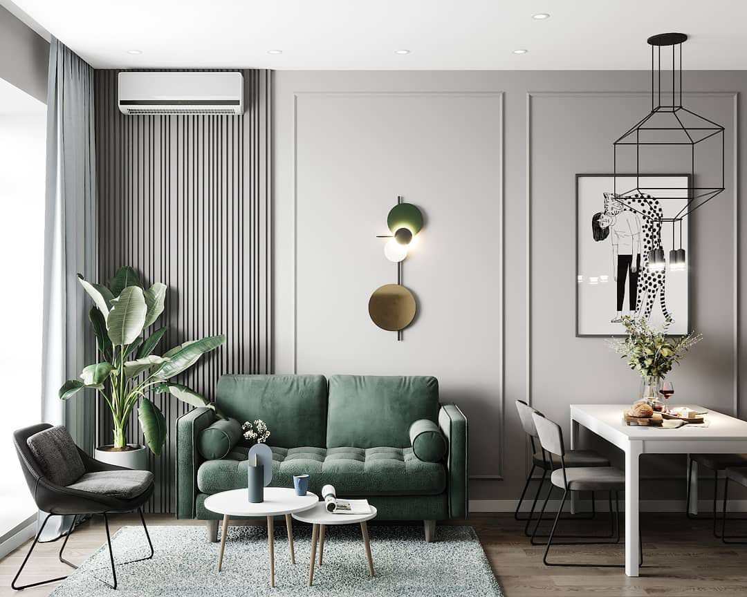 Проект кухни-гостиной 18 кв.м.