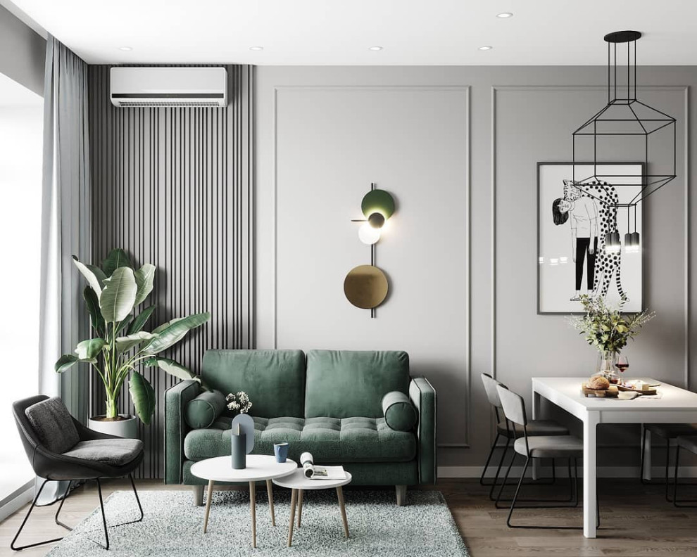 Проект кухни-гостиной 18 кв.м.