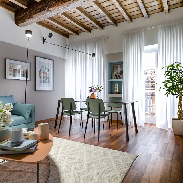 Antico e moderno nel cuore della citt&agrave; - Progetto in corso contemporary-living-room