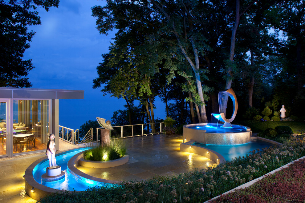 Example of a transitional pool design in Chicago