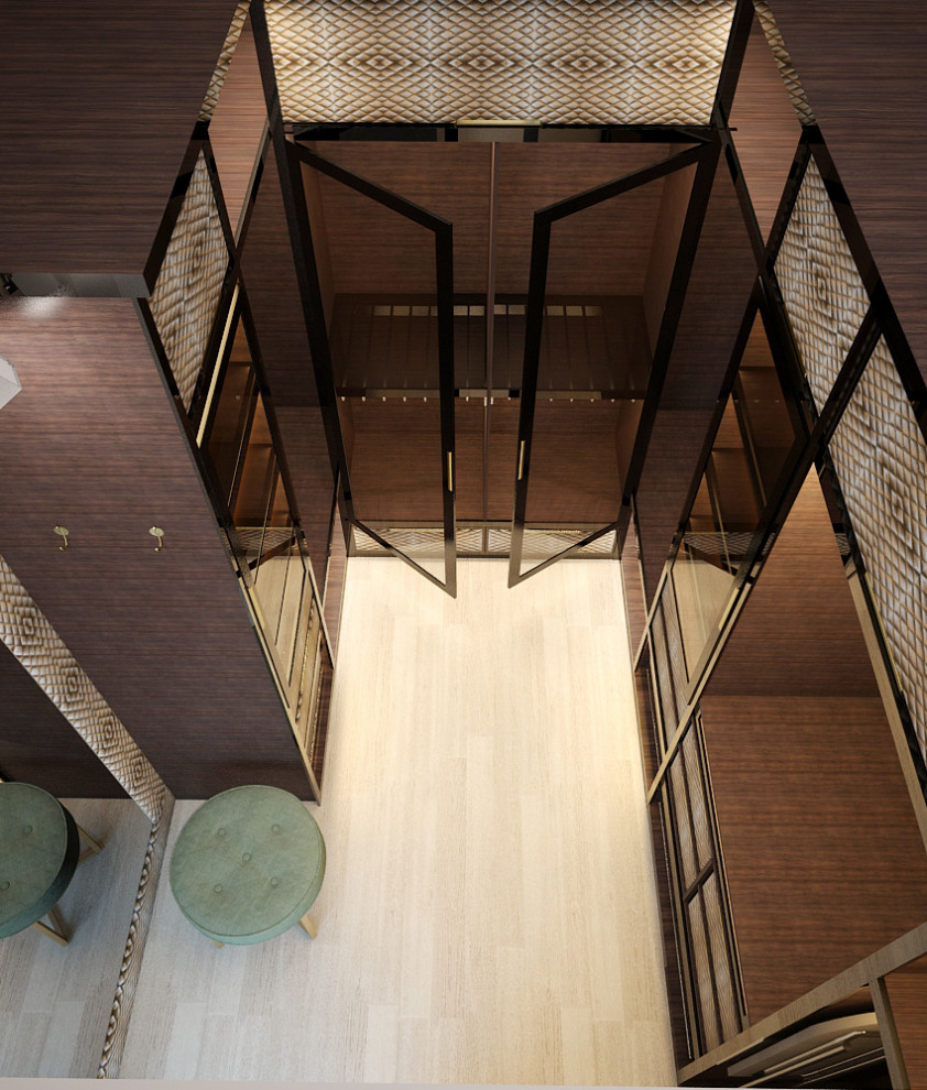 Дизайн проект гардеробной комнаты