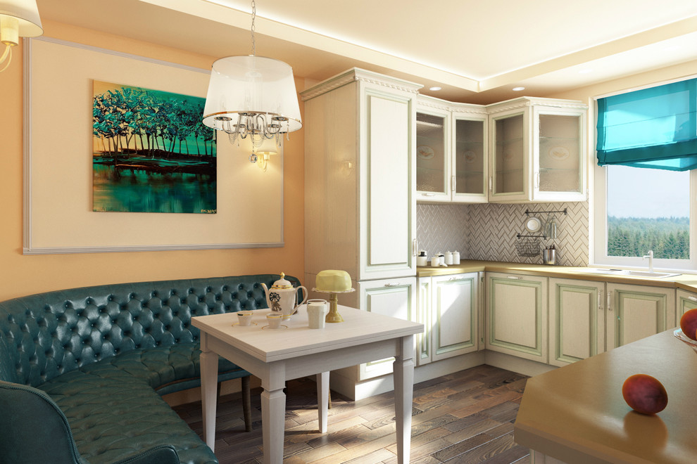 Дизайн-проект 3-комнатной квартиры. Кухня. Земля