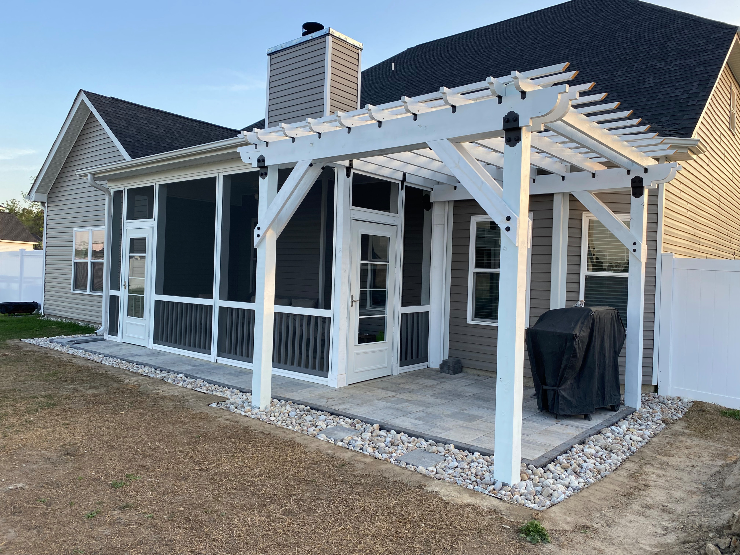 Shakespeare Backyard Patio and New Pergola