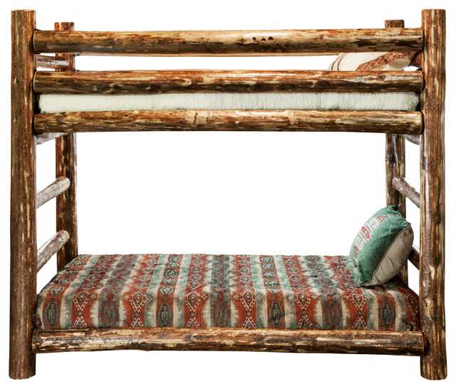 Hagan Log Bunk Bed Beds By Montana Woodworks