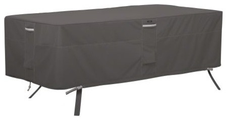 Classic Accessories Ravenna Rectangular Oval Patio Table Cover Contemporary Outdoor Furniture Covers By Virventures