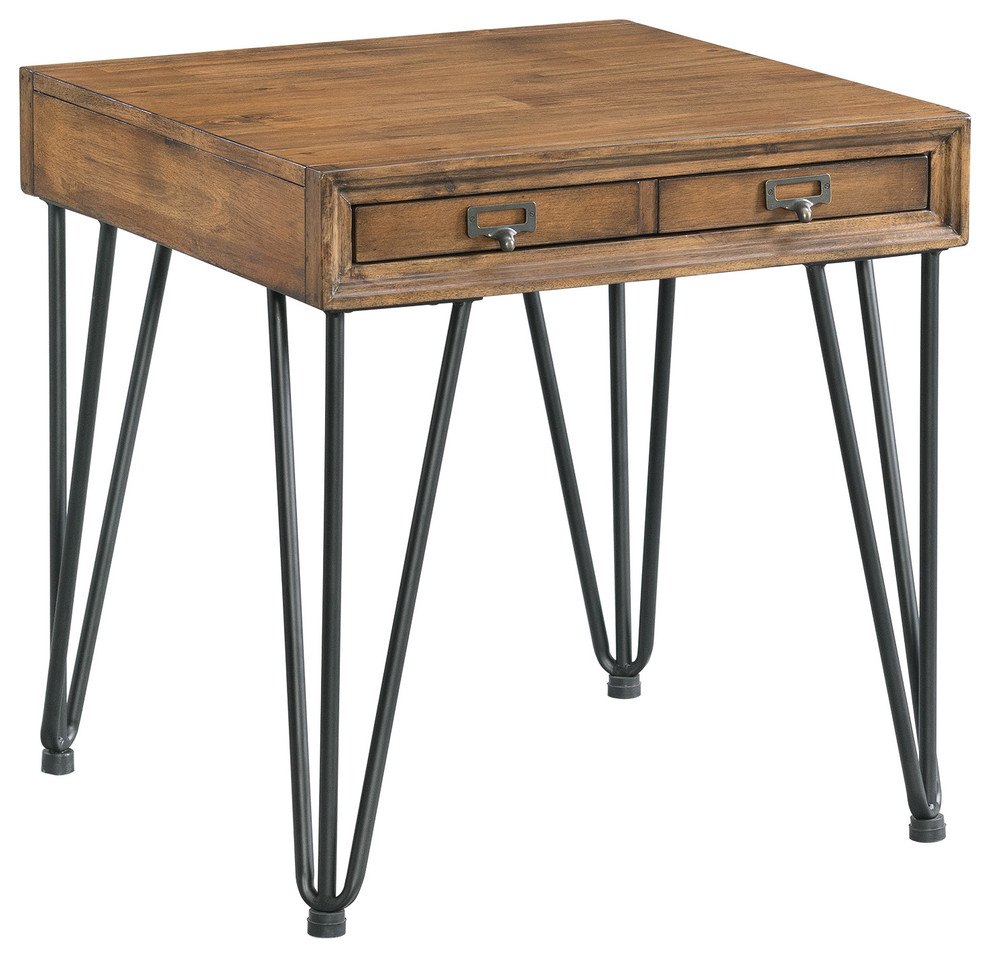 Tanner End Table Industrial Side Tables And End Tables by Picket