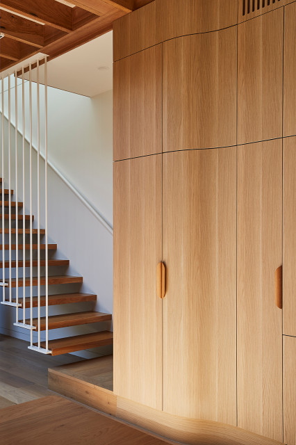 Little OG - Kitchen stair and joinery detail coastal-staircase