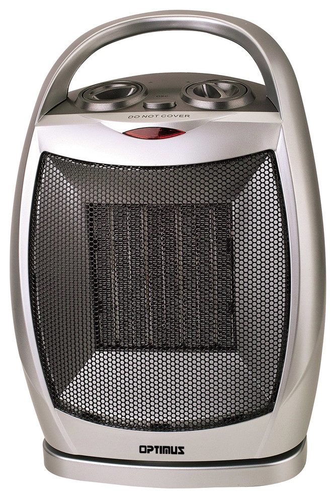 Optimus Portable Oscillating Ceramic Heater with Thermostat