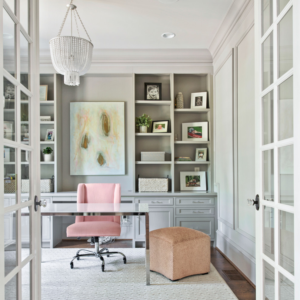 This is an example of a beach style home office in Atlanta.