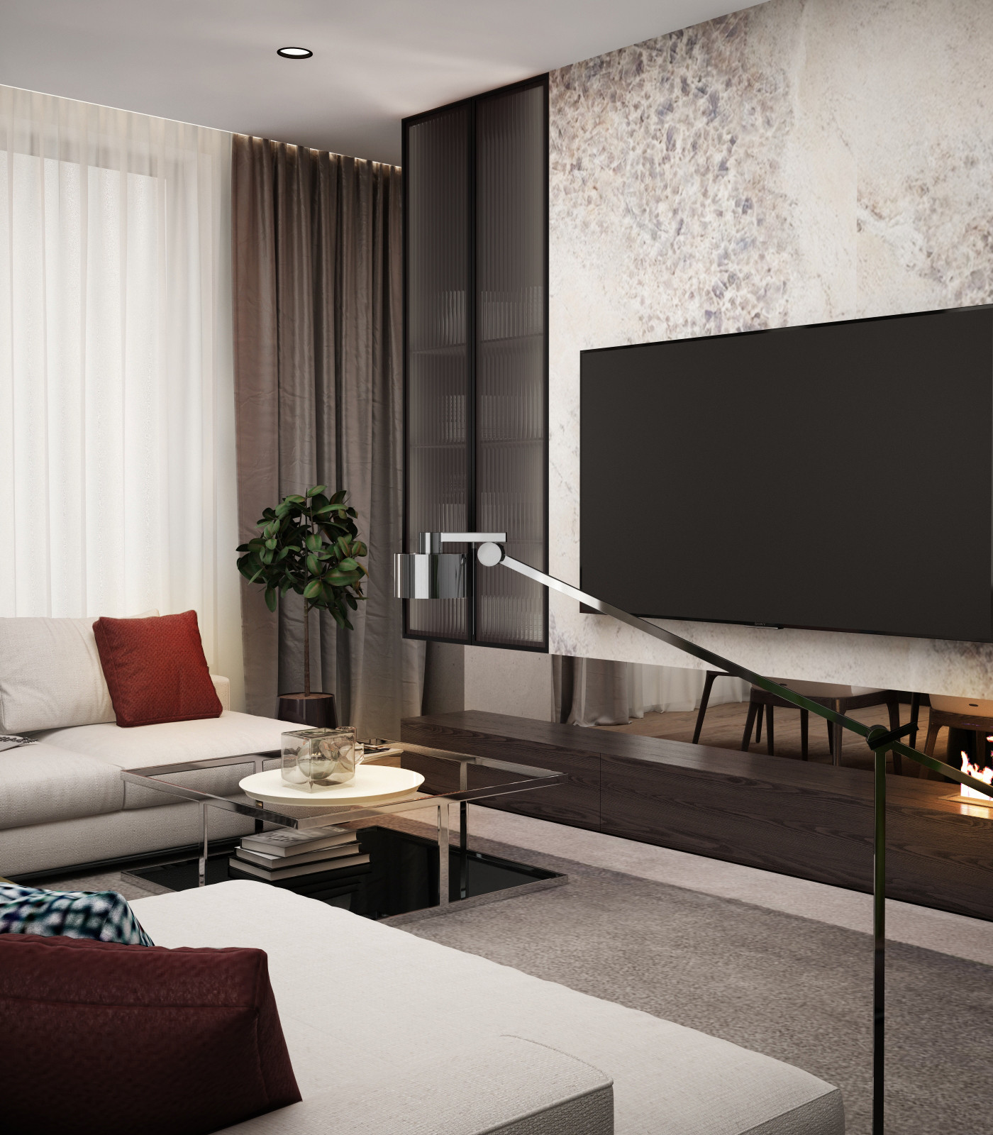 Трехкомнатная квартира с огоньком