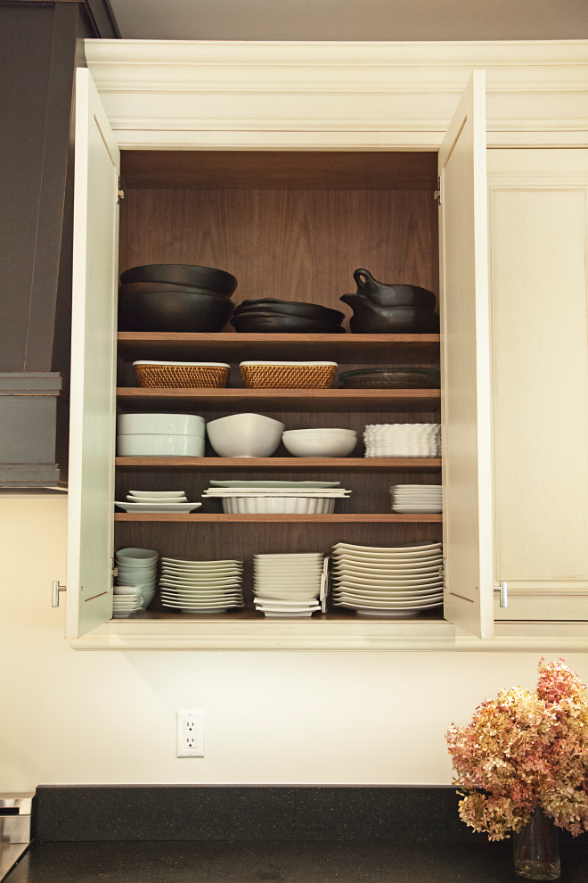 Black and white transitional kitchen Leonia, NJ Transitional