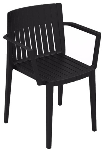 Vondom Spritz Indoor/Outdoor Dining Armchair, Black