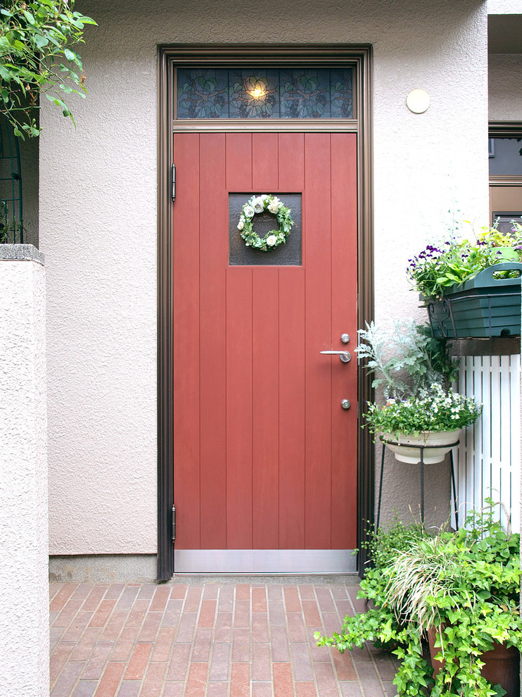 This is an example of a scandinavian porch design in Tokyo.