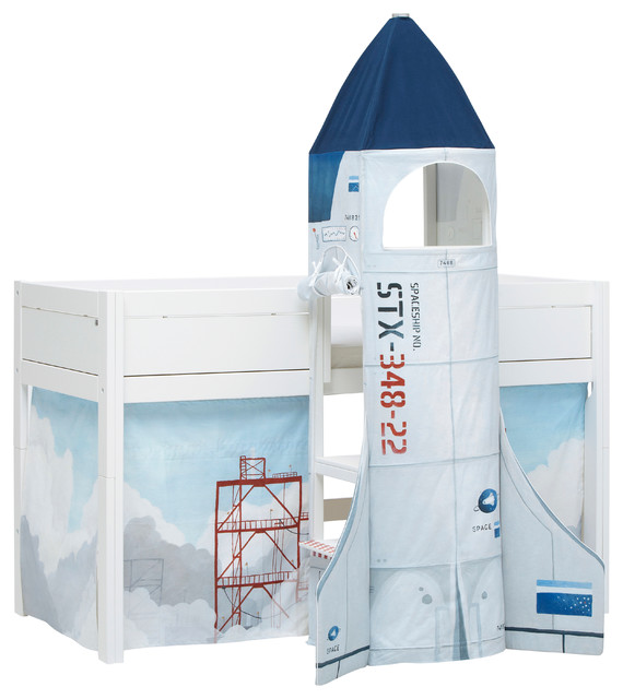 Astronaut Rocket Spaceship Twin Loft Bed