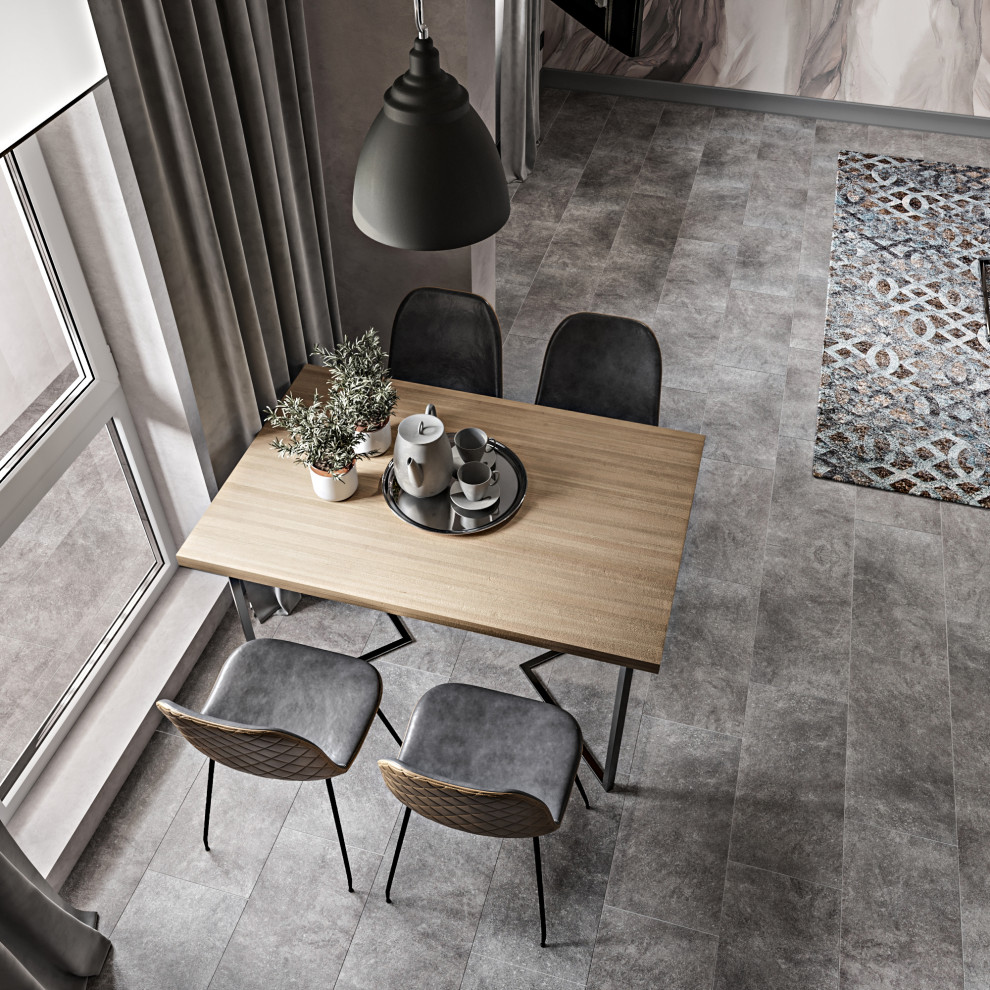 Серая квартира лофт