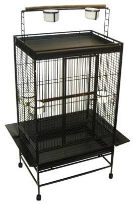 Play Top Wrought Iron Parrot Cage