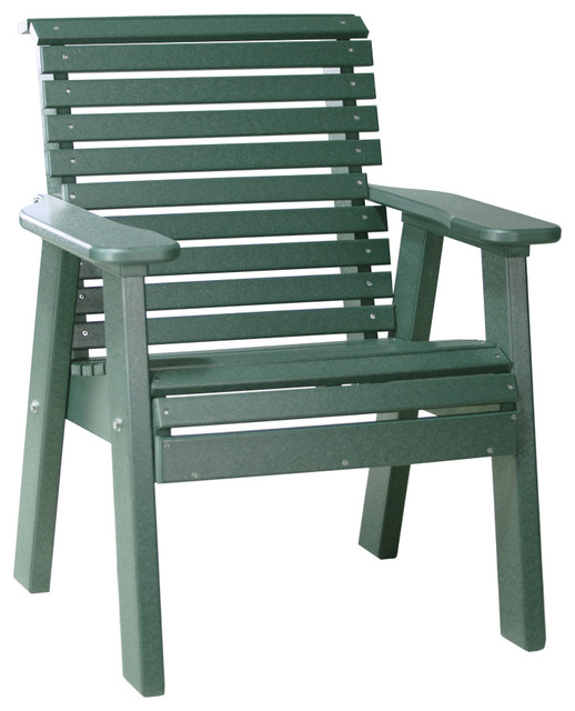 Poly Lumber 2' Rollback Patio Chair Contemporary Outdoor Lounge