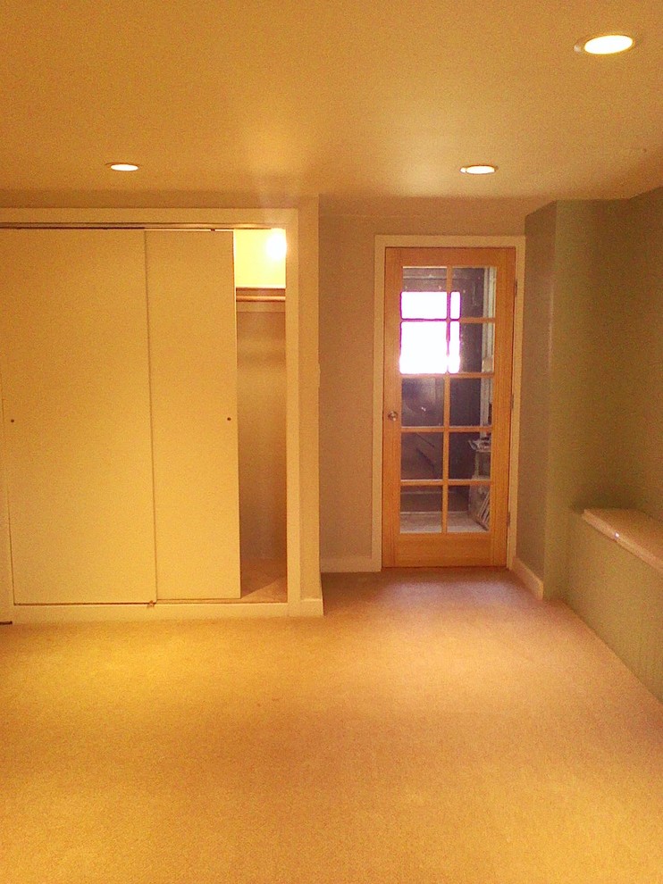Photo of a contemporary basement in San Francisco.