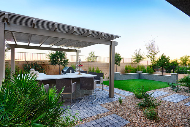 Lillian model home in Las Vegas modern-patio