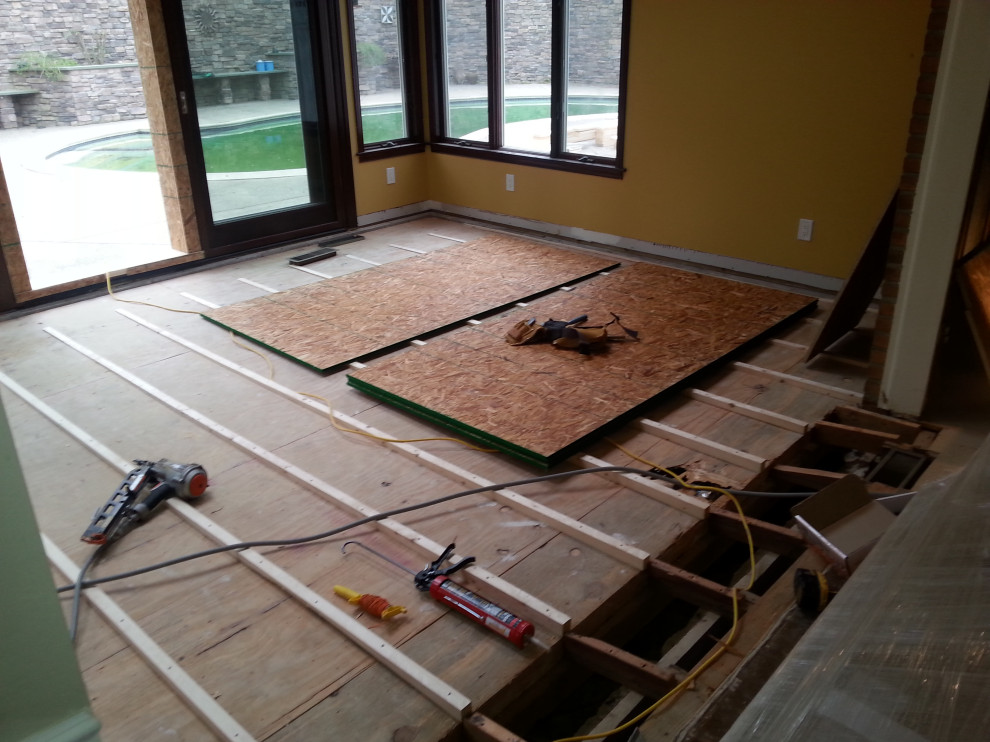 Stacy M Custom Kitchen Flooring + Bump out