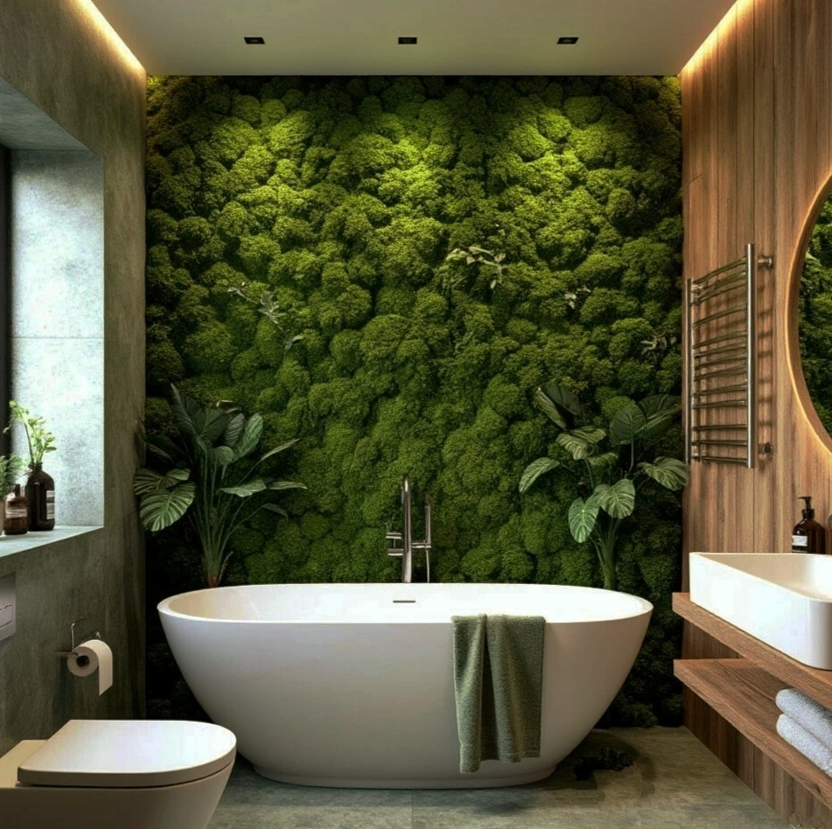 Зеленый интерьер