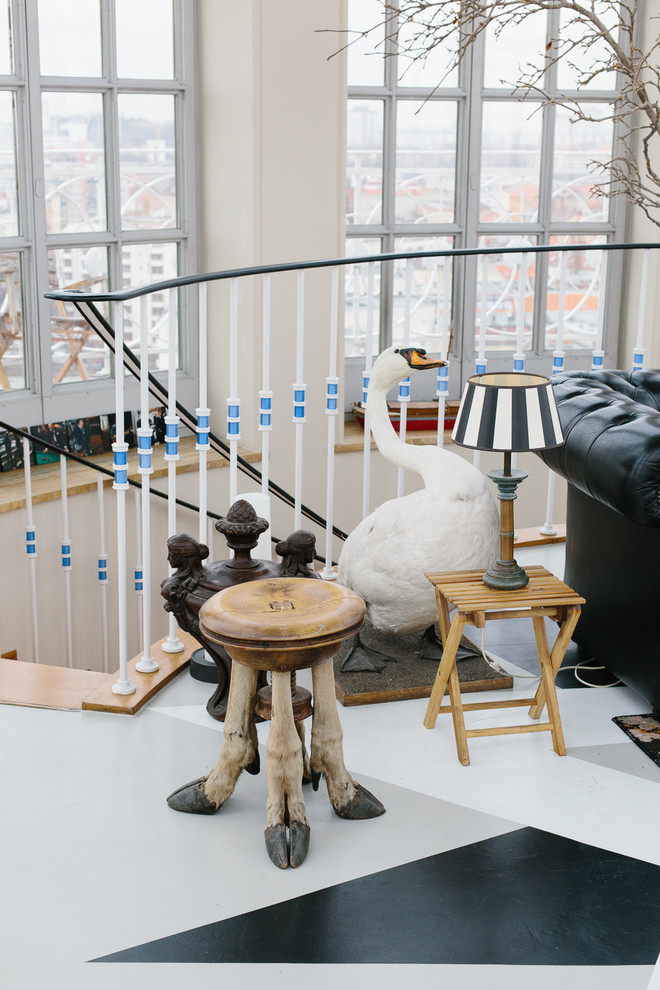 Eklektisches Wohnzimmer in Berlin