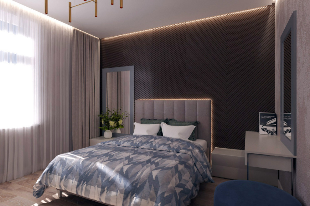 Дизайн проект квартиры в ЖК "Дом у озера" 90кв.м