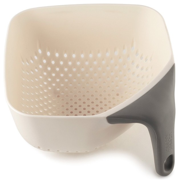 Joseph Joseph Square Colander and Strainer, Medium, White