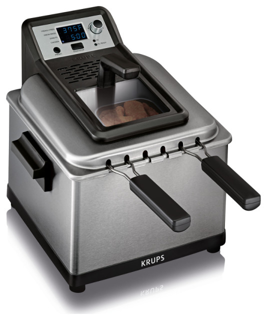 Krups Professional 4.5 Liter Electric Deep Fryer with 4 Preset Options