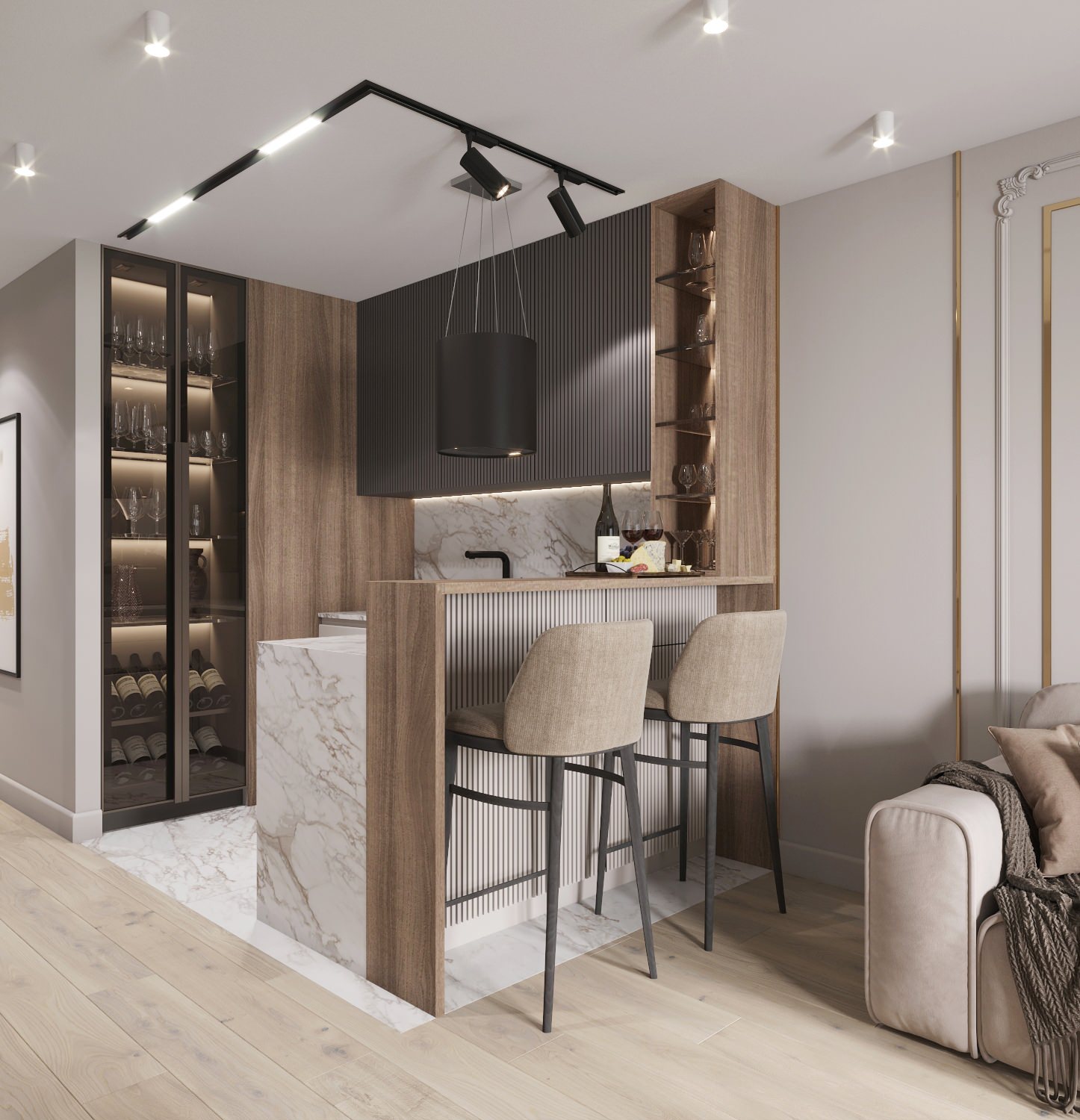 Проект квартиры 76 кв.м. 2022г.