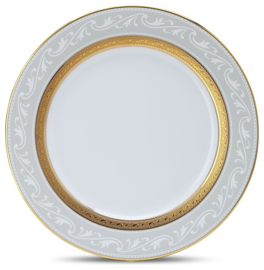 Noritake Crestwood Gold Accent Plates, Set of 4 Traditional Dinner