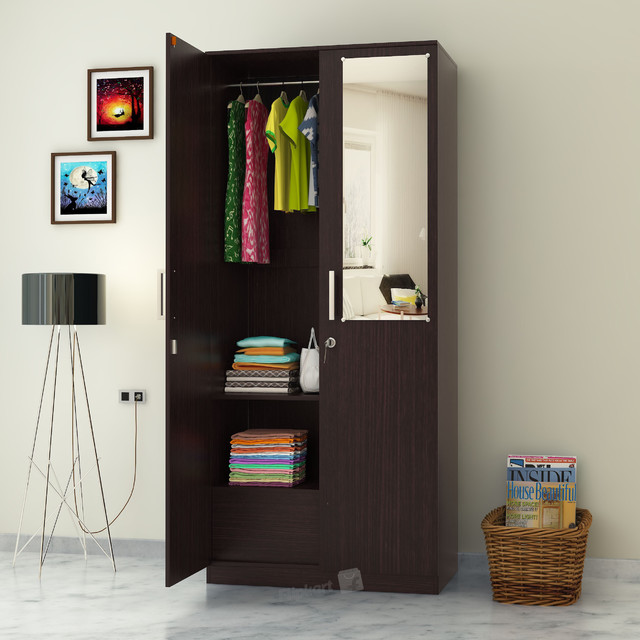 Spacewood Apex Engineered Wood 4 Door Wardrobe Contemporary