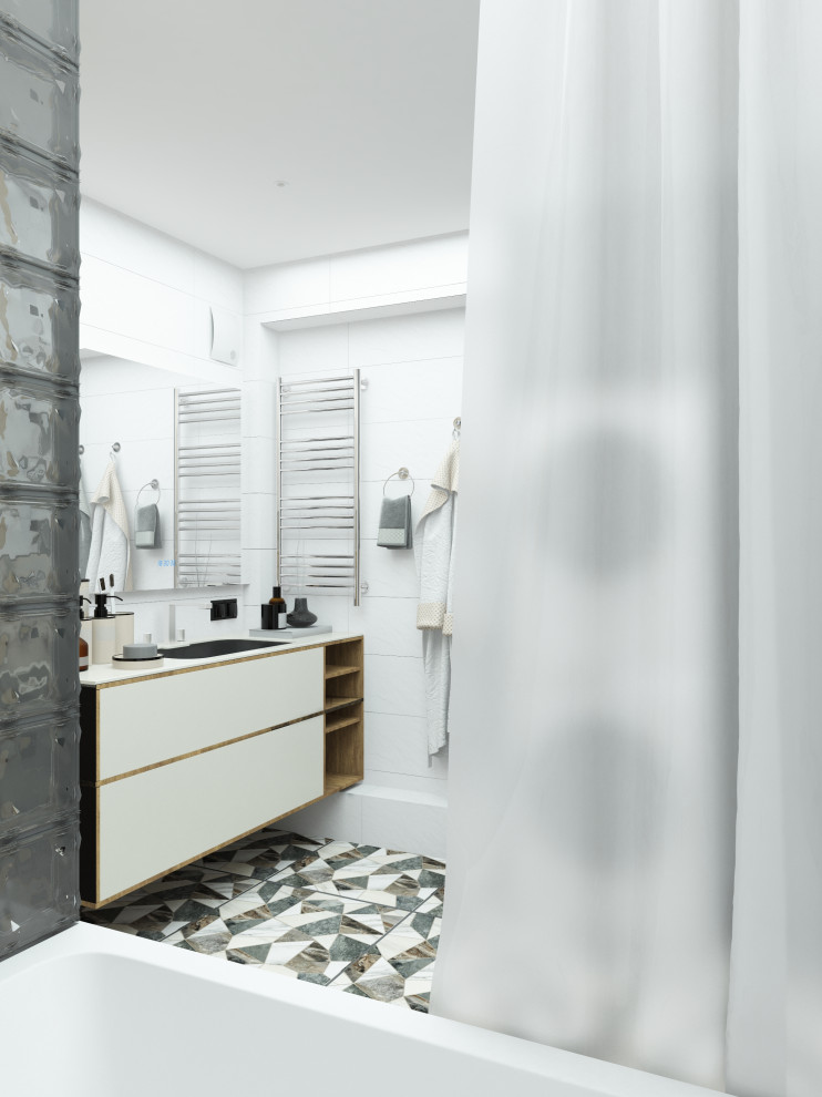 Санузел из проекта 3-х комн квартиры