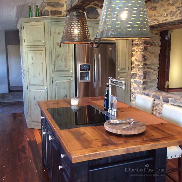 Kitchen 10 Reclaimed Barn Wood Kitchen in Historic Farmhouse
