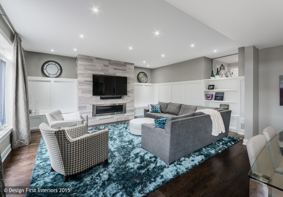 This is an example of a contemporary living room in Ottawa.